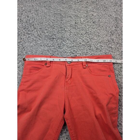 Sanctuary Jeans Women 24 Salmon Cropped Slim Denim Stretch Low Rise Normcore - Picture 6 of 10